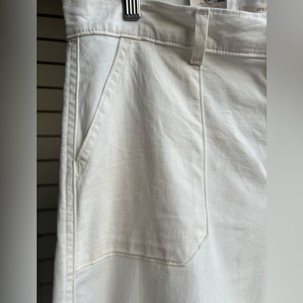 🆕 Levi's Utility Women's Cotton Cream Pants Jeans- New with Tags 12 - Picture 11 of 13